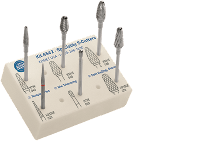 3D Printed and Milled Acrylic Finishing and Polishing Kit LD2746, Kits, Komet USA